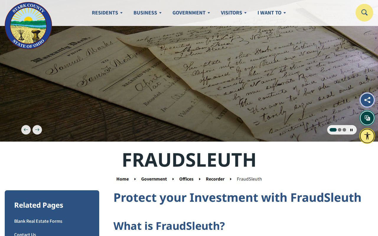 Perry Township residents directory Stark County FraudSleuth alerts