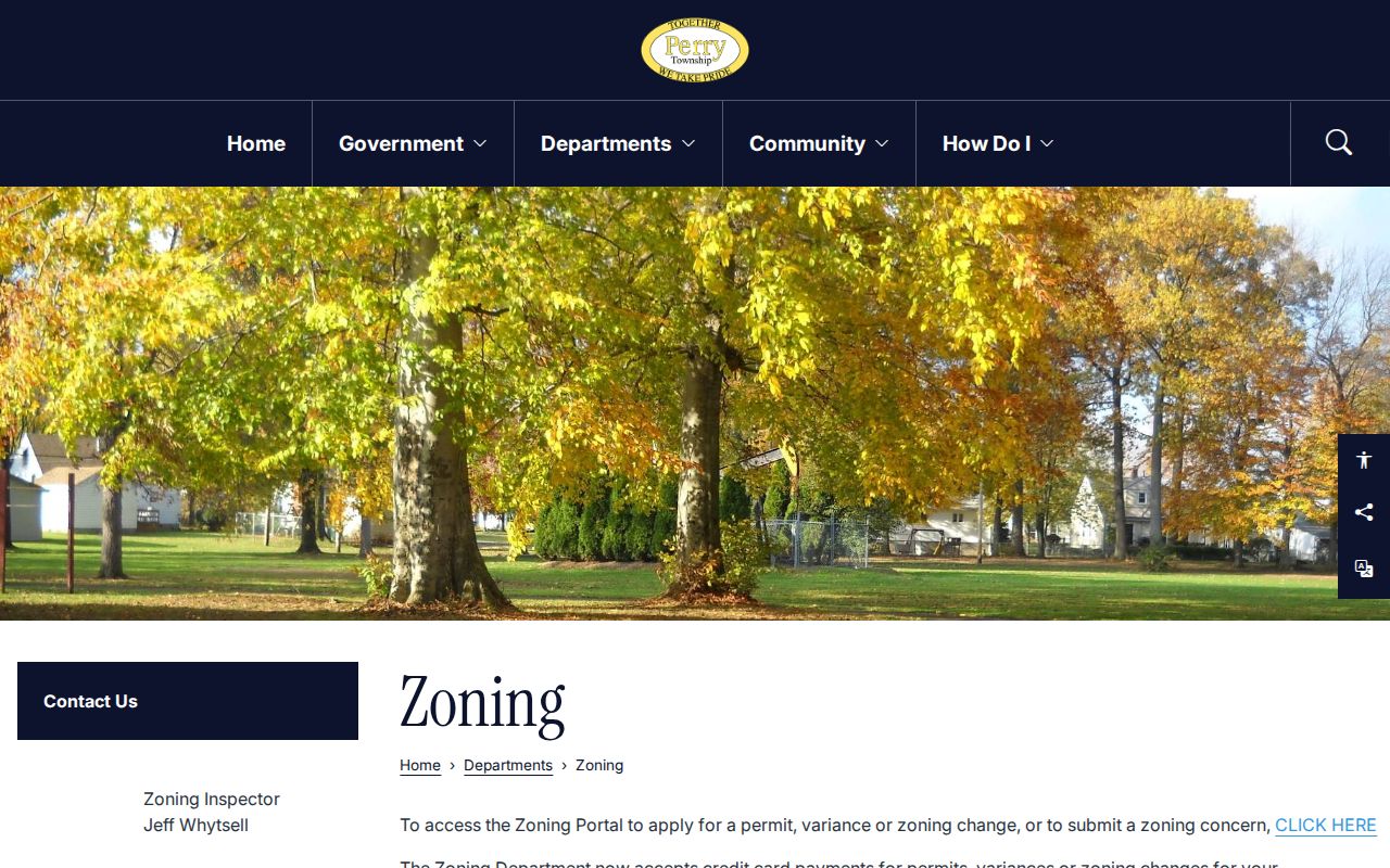 Perry Township ZIP code zoning and map context for parcel research